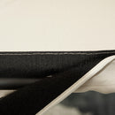 Dondolo 2 Posti 140x118x162 cm in Acciaio e Poliestere Beige