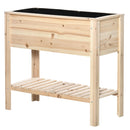 Fioriera Rialzata 90x40x81 cm in Legno di Abete Naturale