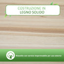 Fioriera Rialzata 90x40x81 cm in Legno di Abete Naturale