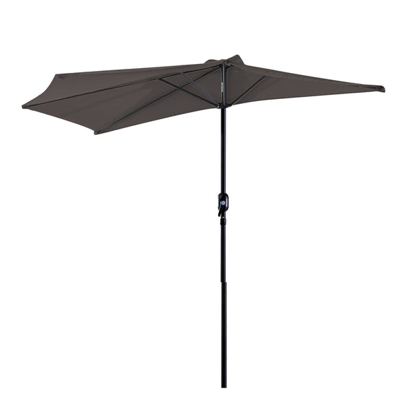 Demi Parasol de Jardin 269x138x236 cm en Métal et Polyester Gris online