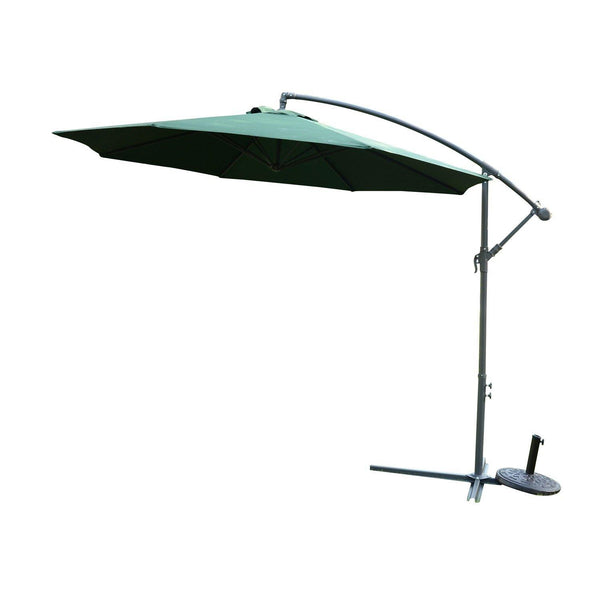 online Parasol de Jardin Ø3m Décentralisé en Métal et Polyester Vert