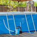 Pompa Filtrante per Piscina Fuoriterra 4000 lt/h Filtro a Sabbia Blu