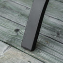 Panchina da Giardino 2 Posti 128x58,5x85 cm in Acciaio e Ghisa Nero