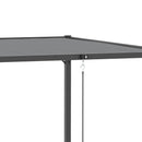Pergola da Giardino 2,95x2,95m in Alluminio e Acciaio Grigio