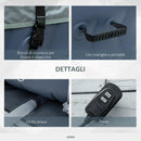 Vasca Idromassaggio da Esterno Gonfiabile Riscaldata Ø195x68 cm 950 Litri Blu Scuro