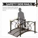 Ponticello da Giardino 99x68x53 cm in Metallo Nero