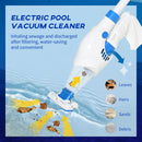 Pulitore Aspiratore per Piscine a Batteria con Palo Telescopico Bianco e Blu
