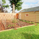 Recinzione da Giardino Estensibile 150x30x148 cm in Legno di Abete Arancione