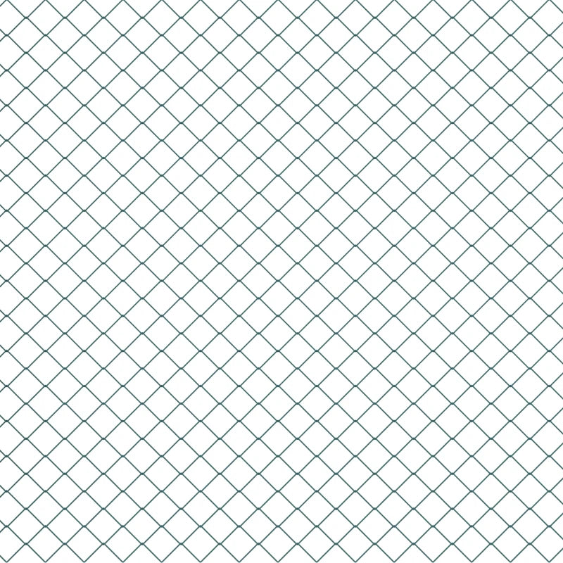Rete di Recinzione 25m H1,7m in Acciaio e PVC Verde
