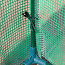 Rete Tennis Portatile 510x102x107/120/155 cm ad Altezza Regolabile Rossa e Nera