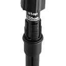 Rete Tennis Portatile 510x102x107/120/155 cm ad Altezza Regolabile Rossa e Nera