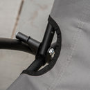 Sedia Pieghevole da Giardino 65x65x94 cm in Metallo e Tessuto Oxford Grigio