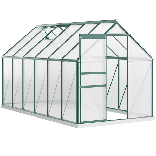 prezzo Serre de jardin 190x375x199 cm en polycarbonate vert