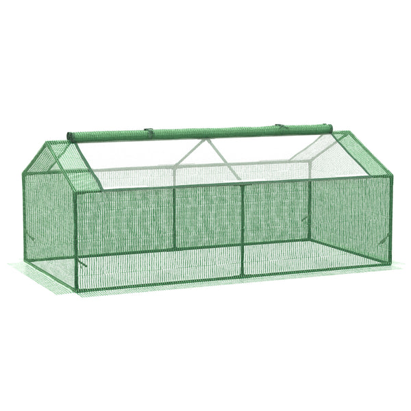 sconto Mini Serre 180x90x70 cm en Polyéthylène Vert