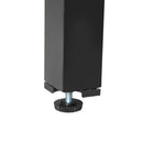 Set Tavolo e 6 Sedie da Giardino Pieghevoli in Texteline Nero