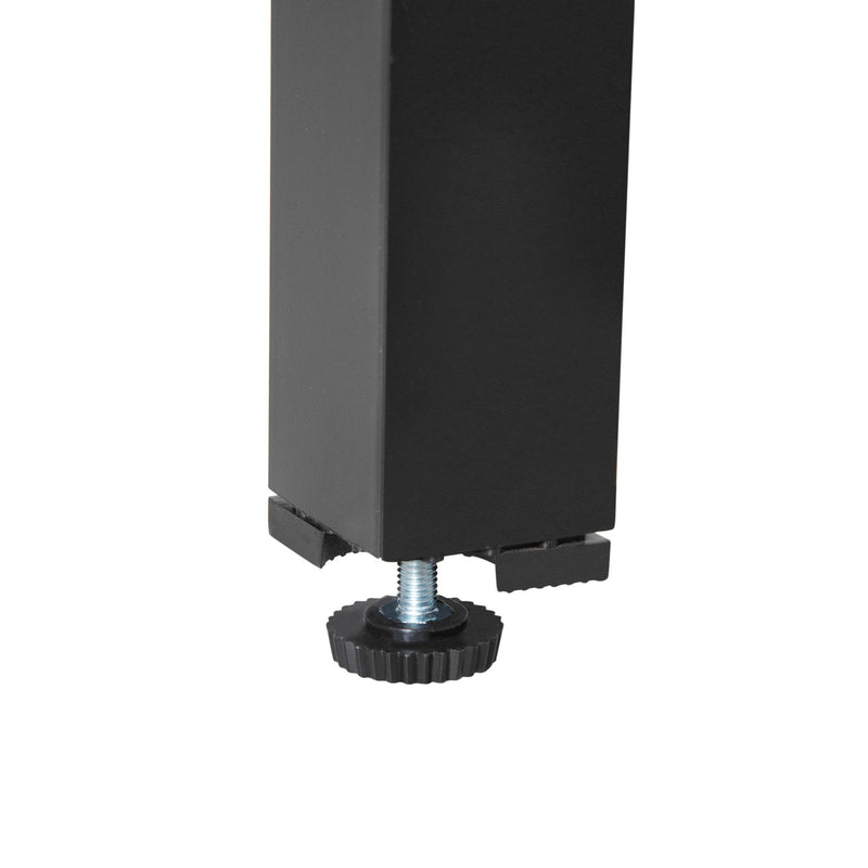 Set Tavolo e 6 Sedie da Giardino Pieghevoli in Texteline Nero