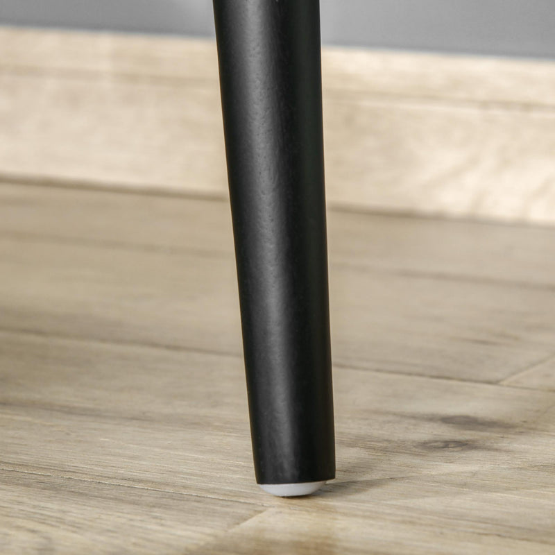 Consolle Trucco con Specchio e Sgabello in Truciolato Grigio