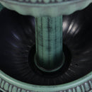 Set Tavolino e 2 Poltrone da Giardino in Rattan Polietilene Marrone e Crema