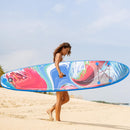 SUP Tavola Gonfiabile 300x76x15 cm con Pagaia Zaino e Accessori Blu e Bianco