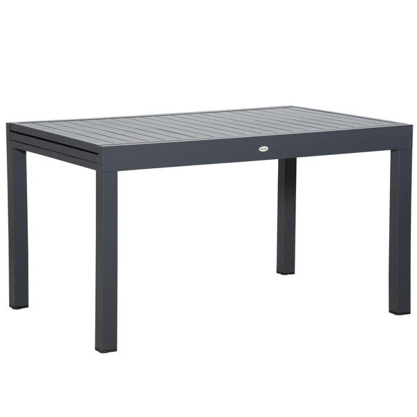 Table de jardin extensible 135-270x90x75 cm en aluminium gris acquista