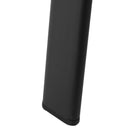 Tavolo da Giardino Ø106,5x71 cm in Acciaio e Vetro Nero