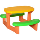 Tavolino Picnic per Bambini 95x73x46 cm in HDPE Multicolore