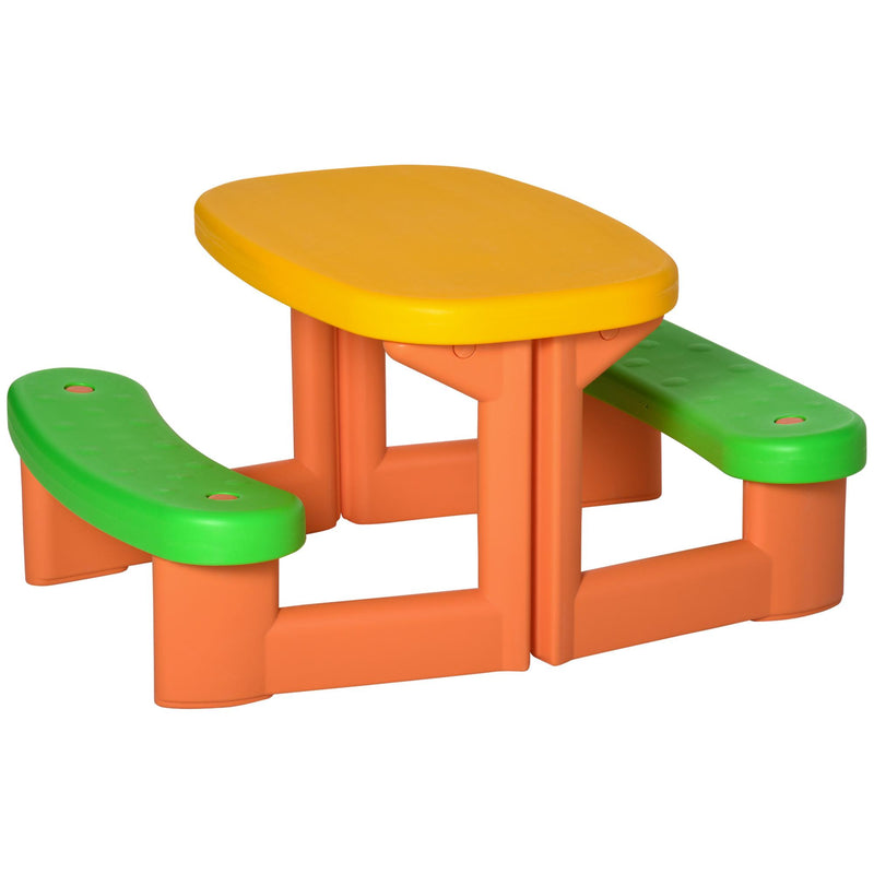 Tavolino Picnic per Bambini 95x73x46 cm in HDPE Multicolore
