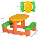 Tavolino Picnic per Bambini 95x73x46 cm in HDPE Multicolore