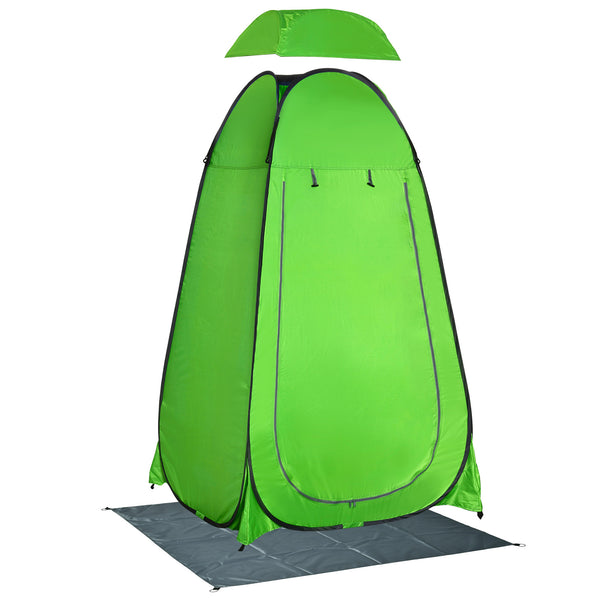 Tente de douche de camping 126x124x189 cm en polyester vert acquista