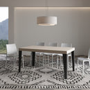  Tavolo Allungabile 160-264x90x77 cm Flame Premium Cashmere Telaio Antracite