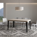  Tavolo Allungabile 160-264x90x77 cm Flame Premium Cashmere Telaio Antracite