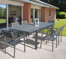 Sedia Barbados Impilabile 54x54x84 h cm in Alluminio Grigio