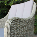 Poltrona Malesia 58x60x88 h cm in Wicker Grigio