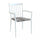 Chaise empilable Martinica 55x57x86 h cm en aluminium blanc