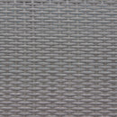 Set Salotto da Giardino Divano 2 Poltrone e Tavolino con Cuscini in Wicker Grigio