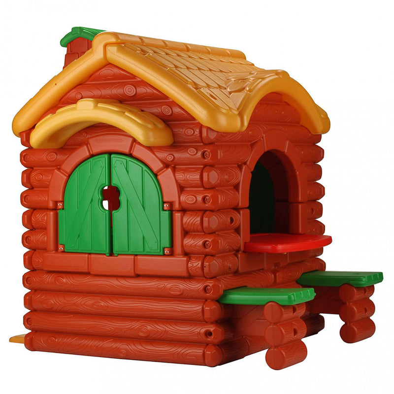 Casetta Cottage per Bambini con Suoni 86x82x130,5 h cm in Plastica Rossa
