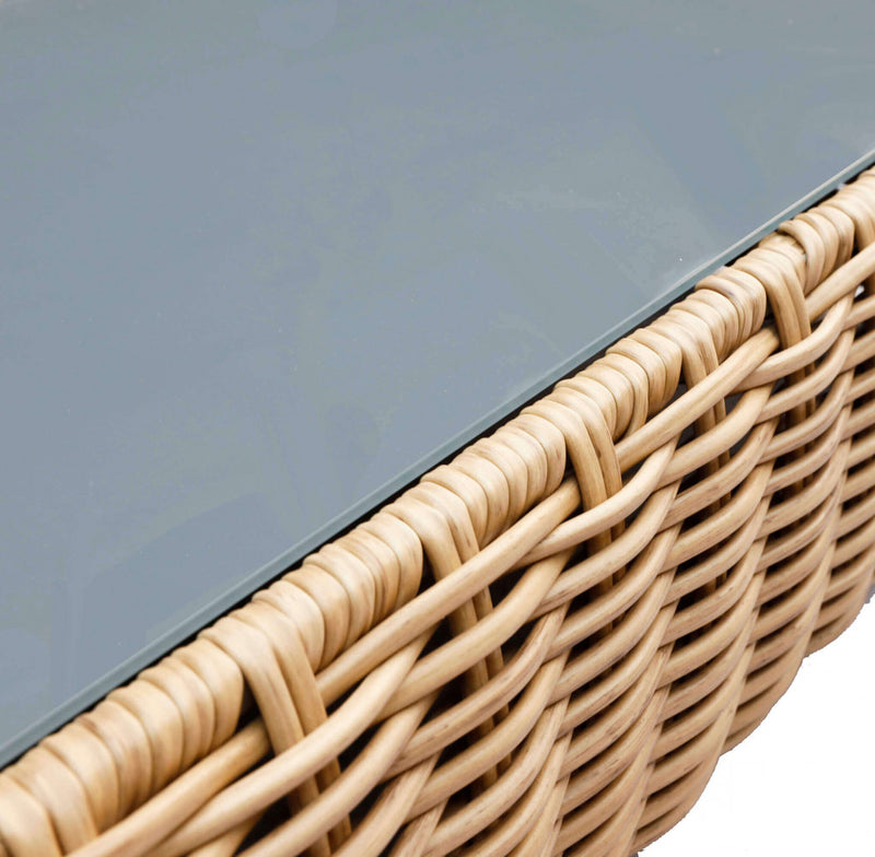 Set Salotto da Giardino Divano 2 Poltrone e Tavolino con Cuscini in Alluminio Marrone