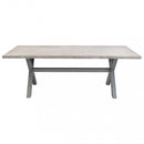 Tavolo Malesia 200x100x74 h cm in Alluminio Grigio