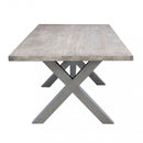 Tavolo Malesia 200x100x74 h cm in Alluminio Grigio