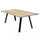 Table Nevis 200x100x74 h cm en Bois Anthracite