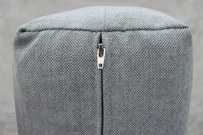 Set Salotto da Giardino Divano 2 Poltrone e Tavolino con Cuscini in Teak Bianco