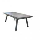 Tavolo Allungabile Seattle 205/265x105x75 h cm in Alluminio Taupe