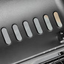 Barbecue a Gas 2 Fuochi 104x49x99 cm in Acciaio e Plastica PP Nero