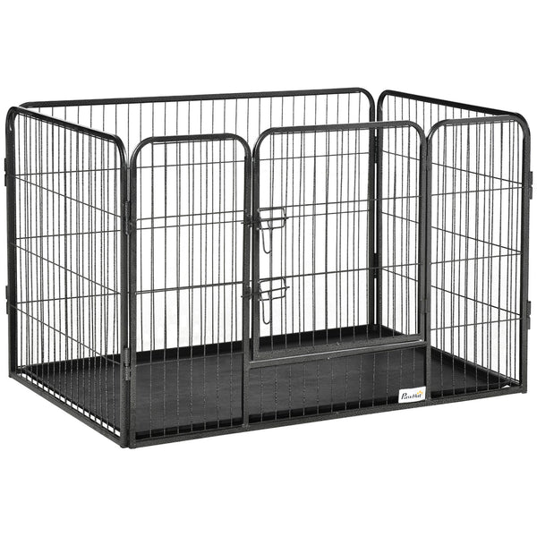 sconto Cage pour Chien 109x74x71 cm en Acier et ABS Gris