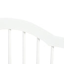 Cancelletto di Sicurezza Pieghevole per Animali Domestici 154,5x29,5x61 cm in Legno e MDF Bianco