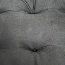 Cuccia per Cani a Casetta 60x43x55 cm in Truciolare e Poliestere Grigio