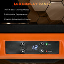 Frigo Portatile Elettrico a Compressore 30 Litri per Auto e Camion Nero e Arancione