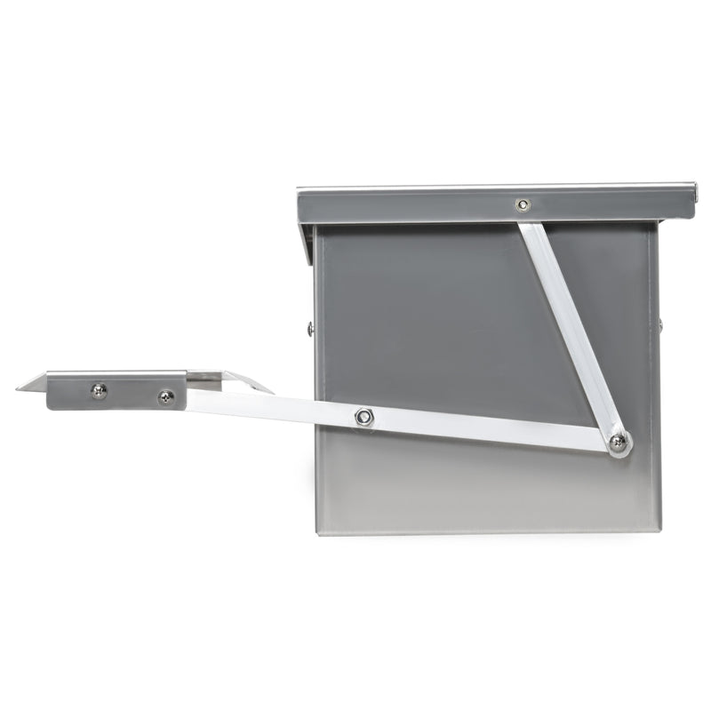 Mangiatoia per Galline 56x37x18,5 cm in Alluminio Argento