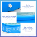 Piscina Gonfiabile Autoportante Ø274x76 cm in PVC Blu