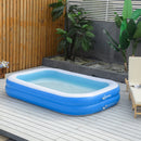 Piscina Gonfiabile 262x176x56 cm in PVC Blu